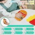 thumbnail image 4 of 2pcs Push Bubble Pop Fidget Sensory Toy, Autism Special Needs Silicone Stress, 4 of 5