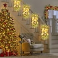 thumbnail image 2 of New Wreath with Bow - Hanging Tree Wreath for Stairs Door Wall Decor, Festive Holiday Decoration for Home Festival Party, 2 of 9