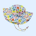 thumbnail image 6 of Otqutp Toddler Comfort Hat 2 to 6 Years Kids Baby Girls Boys Toddler Floral Prints Outdoor Adjustable Bucket Sun Beach Hat, 6 of 7
