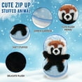 thumbnail image 4 of Made by Aliens Snowball Zip up Surprise Egg Stuffed Animal – 6 inch – Cute and Soft Plush Toy Assortment for Friends Family All Ages – Spring Holidays Easter Christmas (Red Panda), 4 of 6
