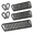 Black-M8-3"-60, variant on 100spring Snap Hook Carabiner Clip(3in Black)