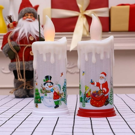 

CFX Christmas Led Candle Lights Multi-Color Simulated Flame Led Birthday Candle Lights Christmas Decorations Party Home Night Lights
