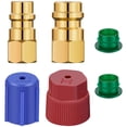 thumbnail image 1 of 2 Pack R12 R22 à R134a Adaptateurs R12 à R134a Kit de Mise à Niveau avec Kit de Conversion de Montage Latéral Haut / Bas 1/4 Po SAE à 7/16 Po Non Adapté pour le Réfrigérant du Climatiseur de Voiture, 1 of 11
