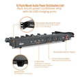 thumbnail image 4 of Tecmojo 1U Rack Mount 19 Outlet PDU Power Distribution Unit Power Strip Circuit Breaker fits 19-inch AV/Network/Server Cabinet/Closet/Enclosure, 4 of 6
