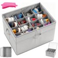 thumbnail image 1 of 16 Pares Zapatera Organizador + 1Pcs Pa&ntilde;o de Limpieza - Caja de Zapatos con Cubierta Transparente, Cajas Organizadoras para Zapatos Plegable, Caja para Zapatos Adecuada para Guardar Zapatos, 1 of 12
