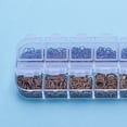 thumbnail image 2 of 1 caja de anillos de salto de hierro, bucles individuales para joyas, Bronce rojo Zulema Anillos de salto de bucles simples abiertos, 2 of 7