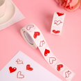 thumbnail image 3 of Pegatinas de corazón rojo para el Día de San Valentín, 100-500 piezas, 1 pulgada, embalaje para hornear, sellos de sobre, pegatinas decorativas de amor, 3 of 4