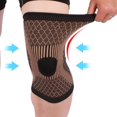 thumbnail image 3 of 1 Pair Knee Brace For Arthritis Pain And Support, Compression Knee Sleeve For Running, Weightlifting, 3 of 5