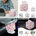 thumbnail image 7 of ZIATUBLES Peach Blossom Butterfly Print 5 PCS Office Home Chair Decor Bundle Includes Chair Cover with Armrest Slipcovers, Remote Control Holder and Tissue Box Organizer, L, 7 of 7