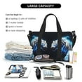 thumbnail image 4 of Travel Duffle Bag Futuristic Blue Light White Tiger Travel Tote Bags Carry on Luggage Waterproof Weekender Bags with Top Handle Adjustable Shoulde Strap for Travel Gym, 4 of 5