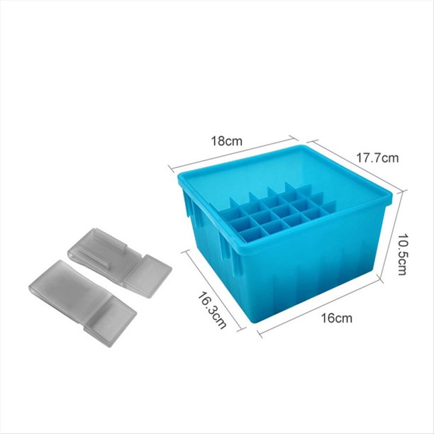Caja para Señuelos de Pesca, 36 Rejillas, Caja de Almacenamiento para Señuelos de Calamar, Organizador de Pulpo, Caja Rígida para Cebos, con Luz, C