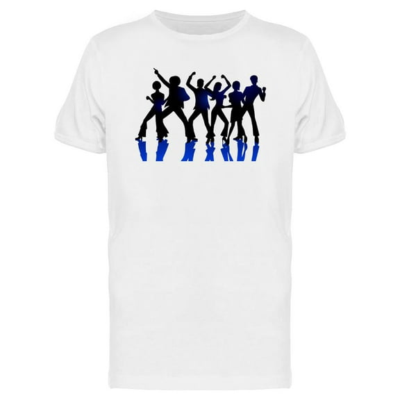 Silhouettes Of Disco Dancers T-Shirt Men -Image by Shutterstock, Male Small