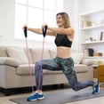 thumbnail image 6 of BESTSKY Single Resistance Exercise Band with Comfortable Handles - Ideal for Physical Therapy,Strength Training,Muscle Toning - Foam Padding Door Anchor and Starter Guide Included, 6 of 7