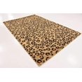 thumbnail image 4 of Unique Loom Tapis Design Wildlife Léopard 6' x 9' Rectangle Marron Clair/noir, 4 of 10