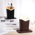 thumbnail image 2 of Toyvian 2Pcs Eyeglasses Holder Leather Plushed Eyewear Holding Stand Glasses Protective Holder for Desks or Nightstand, 2 of 3