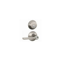 Schlage FB50NVLAT619 Satin Nickel Single Cylinder Deadbolt & Keyed Entry Latitude Lever