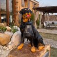 thumbnail image 5 of Bxaolu Dog Statue Outdoor with Solar Led Home Garden Decoration Waterproof Lamp Resin Lawn Ornaments Front Yard Decor Outdoor for Porch Home Patio, 5 of 7