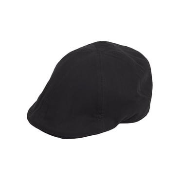 Solid Black Chambray Ivy Hat with Elastic Easy to Fit Back