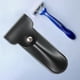 thumbnail image 4 of Estuche de maquinilla de afeitar para hombre Macarena accesorios de afeitado funda de transporte suave de cuero PU negro, 4 of 8