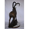 thumbnail image 5 of Standing Lifesize Mountain Goat Bronze Statue  - Size: 22"L x 36"W x 48"H., 5 of 11