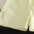 thumbnail image 7 of Amidoa Girls Shorts Elastic Waist Casual Summer Soft Running With Pockets Shorts for Kids Yellow Size 3T, 7 of 7