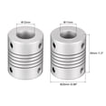 thumbnail image 2 of Uxcell 12mm to 11mm Aluminum Alloy Shaft Coupling Flexible Coupler L30xD25 Silver, 2 of 5