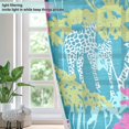 thumbnail image 4 of Yayeee Window Curtains Light Filtering 63"x42" Grommet Panel Pair Home Living Room Decor, Abstract Leaves Pattern, 4 of 7