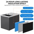thumbnail image 4 of Drop in Ice Chest 27l x 18w x 21h Inch Stainless Steel Ice Cooler with Sliding Cover Drop in Ice Bin Included Drain-Pipe and Drain Plug for Cold Wine Beer, 4 of 7
