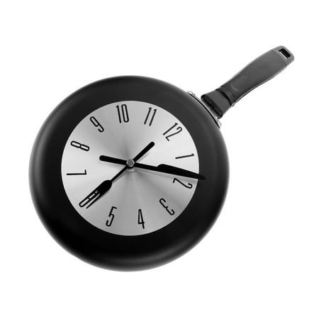 PENIKOKO 1 Set Decorative Round Wall Clock Black Wall Clock Plastic Timekeeping Living Room