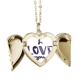 thumbnail image 1 of Te amo linda cita handwrite Collar colgante en forma de melocotón con alas Unbranded M, 1 of 3