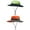 Orange+Green, variant on Overfox Wide Brim Boonie Hat for Men&Women,3 Pack UV Protection Fishing Hat, Waterproof Bucket Hat, Summer Outdoor Hiking Safari Sun Hat