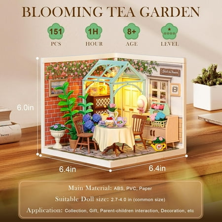 ROBOTIME ROLIFE DIY ミニチュアハウス スーパークリエイターシリーズ 【DW013B：ガーデン】※組立説明書(日本語版) [m-s]【 ネコポス不可 】