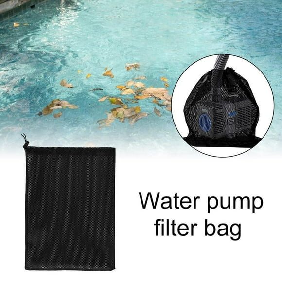 Pump Filter Mesh Bag Mesh Anti-clog Pump Barrier Bag with Drawstring Reusable Pond Pump Protector Pump Filter Accessories for Ponds Fish Tank Aquarium Swimming Pool