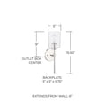 thumbnail image 3 of Capital Lighting 628511-449 Greyson 16" Tall Bathroom Sconce - Black, 3 of 7