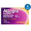(4 pack) (4 Pack) Allegra 12 Hour Allergy Relief Tablets, 24 Ct