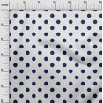 thumbnail image 2 of oneOone Viscose Jersey Navy Blue Fabric Polka Dots Dots Fabric For Sewing Printed Craft Fabric By The Yard 60 Inch Wide, 2 of 5