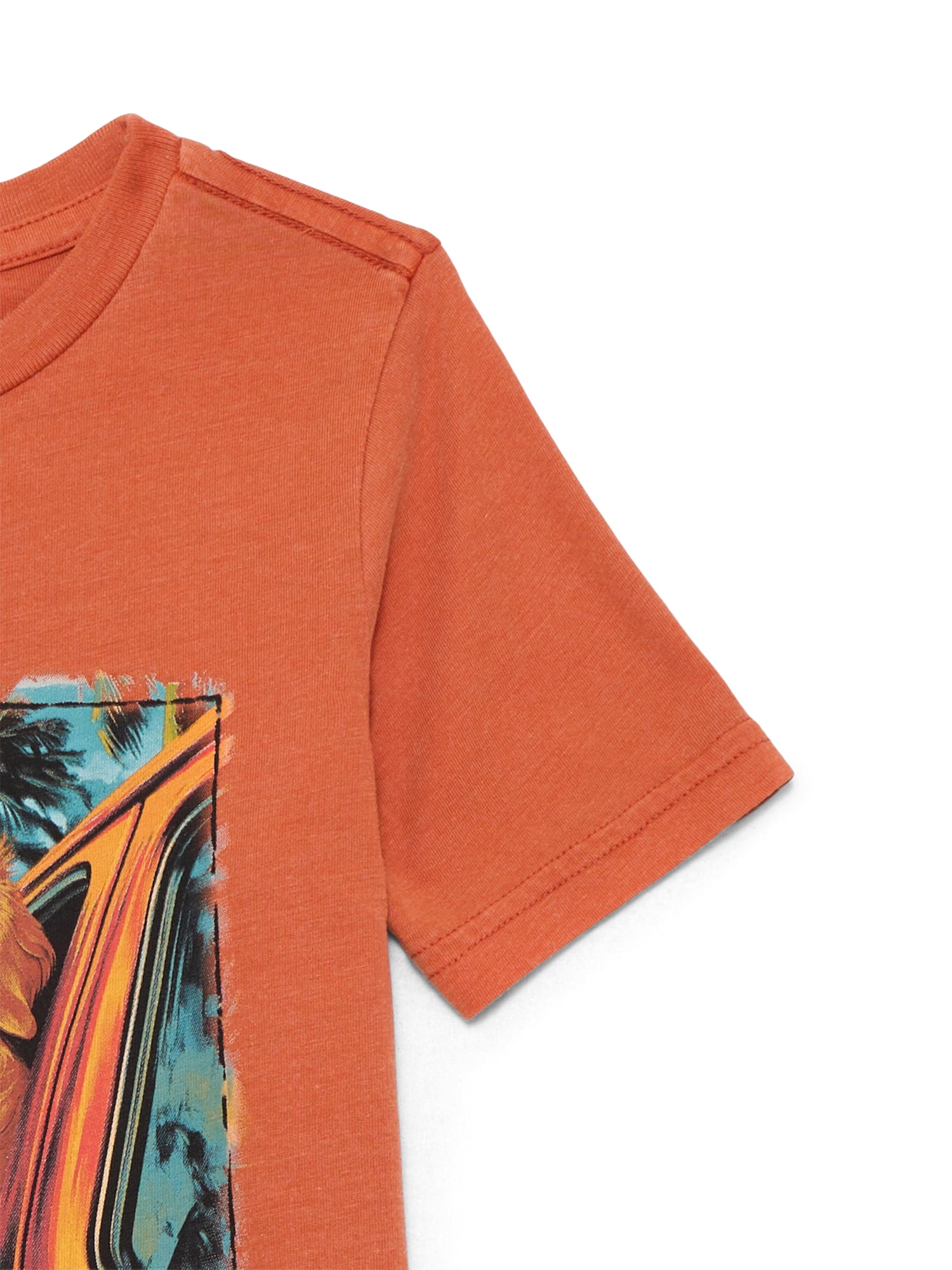 Volkswagen Boys Golden Retriever Graphic Tee with Short Sleeves, Sizes 4-18