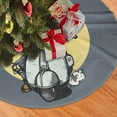 thumbnail image 2 of XMXY Halloween Christmas Tree Skirt, Skeleton Ride Holiday Party Indoor Decorations Ornaments, 36 Inch, 2 of 5