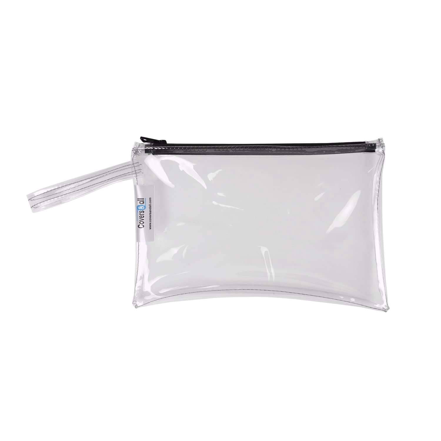 Clear Vinyl Zippered Tool Bag, Heavy-Duty Waterproof Organizer Pouch for Tools & Makeup Storage (Pack of 5)