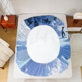 thumbnail image 5 of Homewish 3D Antarctic Penguin Queen Sheet Sets, Kawaii Wildlife Animal Flat Sheet, Teens Kids Boys Girls Queen Fitted Sheet, Super Cozy Room Decor, 4 Pieces, 5 of 7