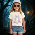 thumbnail image 2 of Toddler Baby Girls Summer Short Sleeve T-Shirts Crew Neck Cute 2t 3t 4t 5t 6t 7t T-Shirts Soft Cotton Casual Daily Wear Gibobby,5-6 Years,Beige, 2 of 5