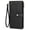 black, variant on FALAN MULE Wallets for Women RFID Blocking Vegan Leather wristlet wallet Trifold Clutch Large Capacity Credit Card Holder