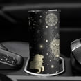 thumbnail image 4 of Leo Tumbler with Lid and Straw, Astrology Tumbler, Gothic Tumbler, Constellation Cup/Mug, Zodiac Gifts for Men Women, Constellation Gifts, 20oz Slim Tumblers with Lids and Straws, 4 of 7