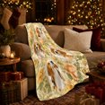 thumbnail image 3 of Vintage Beagle Portrait Collage Roses Nostalgic Floral Design, Peaceful Pet Portrait Pattern, Warm Flannel Blanket for Living Room and Bedroom, Dog Lovers Just Because Gift, Pet Lover Home Decor, 3 of 9