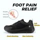 thumbnail image 5 of FitVille zapatos para caminar de ancho para hombre, zapatillas transpirables ligeras con amortiguación, zapatos para fascitis Plantar, alivio del dolor, 5 of 5