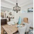 thumbnail image 3 of Westinghouse Westinghouse Lighting 6368400 Belle View Four-Light Indoor Chandelier, Oil Rubbed Bronze Finish with Highlights and Clear Seeded Glass, 3 of 4