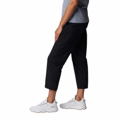 Columbia Ladies' Size Small Omni-Shade Roll-up Capri Pants, Black 