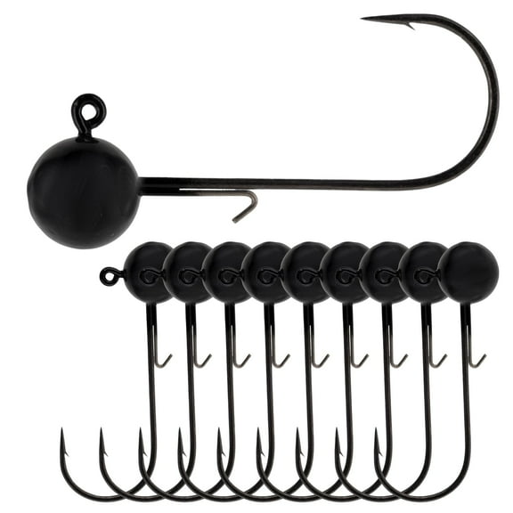 Lead Ball Jigs: 1/16 oz. 10pk- Black