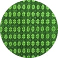 thumbnail image 1 of Ahgly Company Indoor Round Abstract Green Modern Area Rugs, 6' Round, 1 of 4