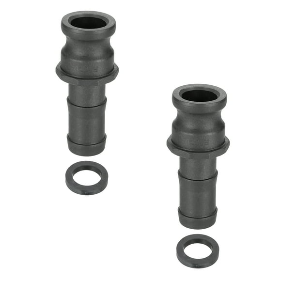 Adaptadores macho de tapón de polvo de 1" de aluminio Uxcell, 2 Pcs